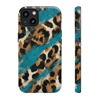 Turquoise Leopard Tough Case