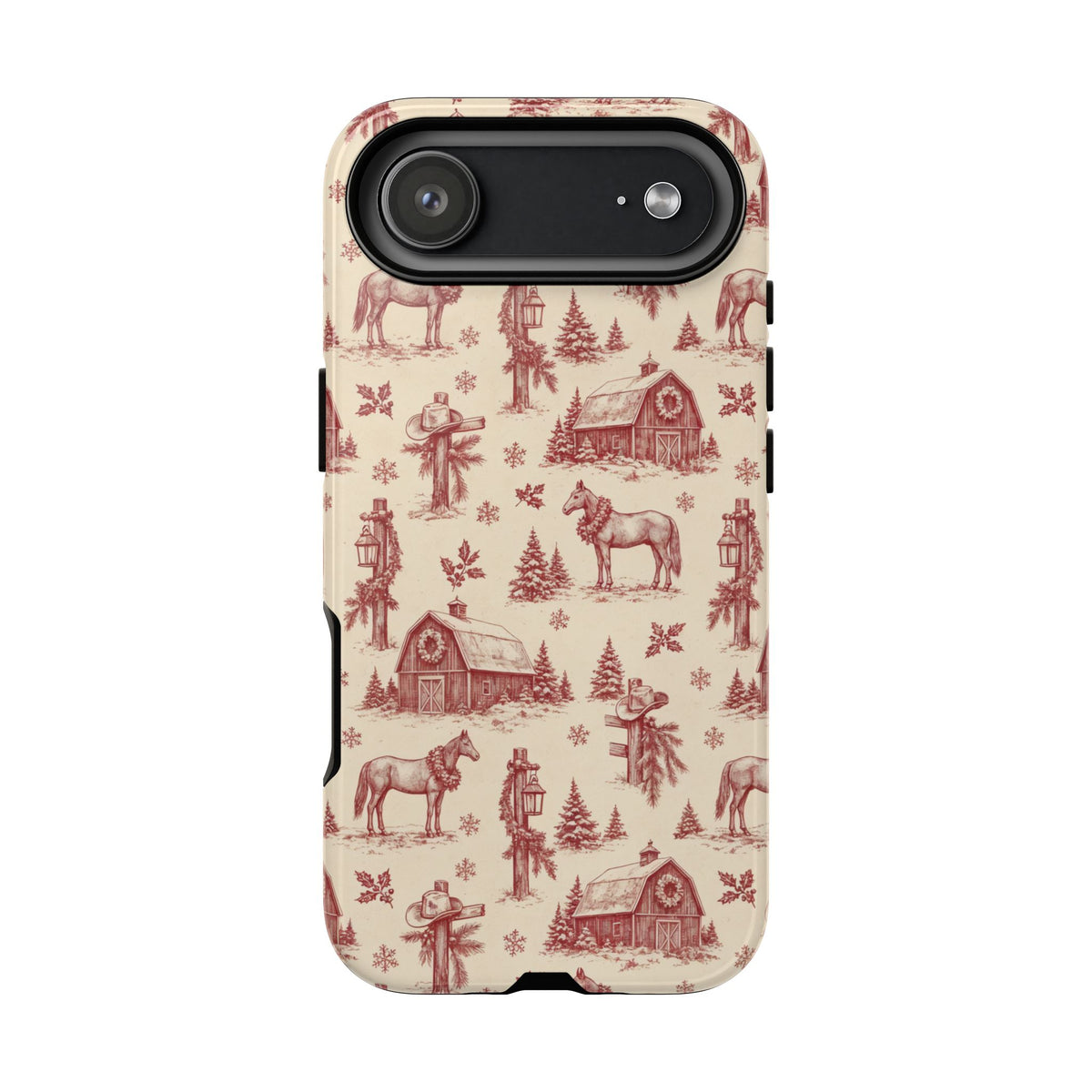 Christmas Toile Tough Case