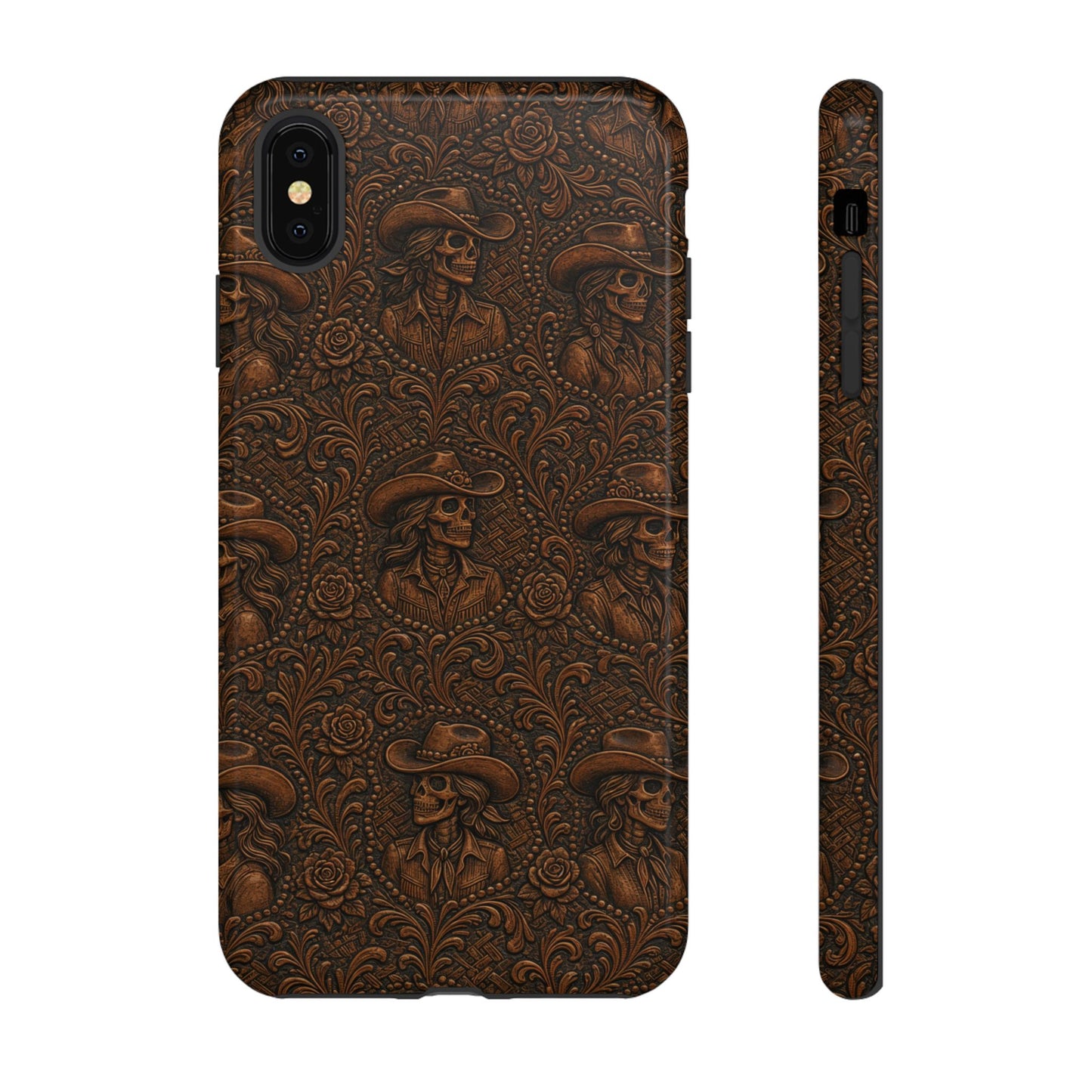 Tooled Skeleton Cowgirl Tough Case