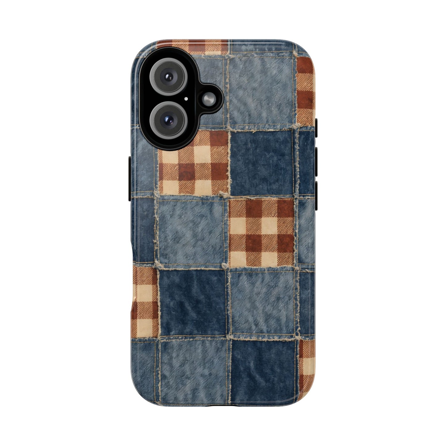 Denim Patchwork Tough Case