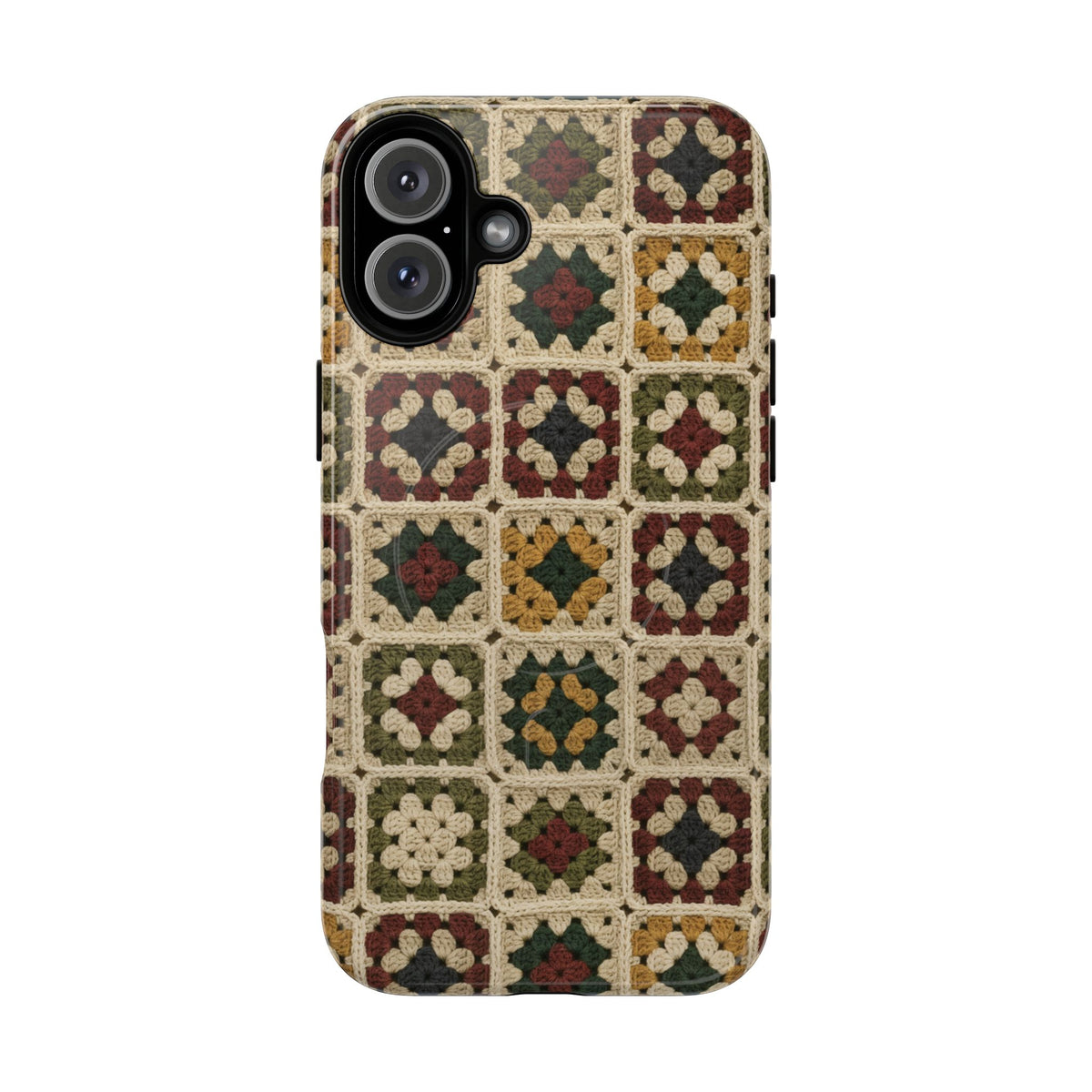 Christmas Granny Square Magnetic Case
