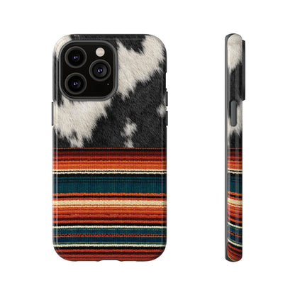Cowhide + Serape Stripe Tough Case
