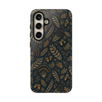 Navy Feathers Tough Case