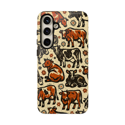 Retro Cows Tough Case