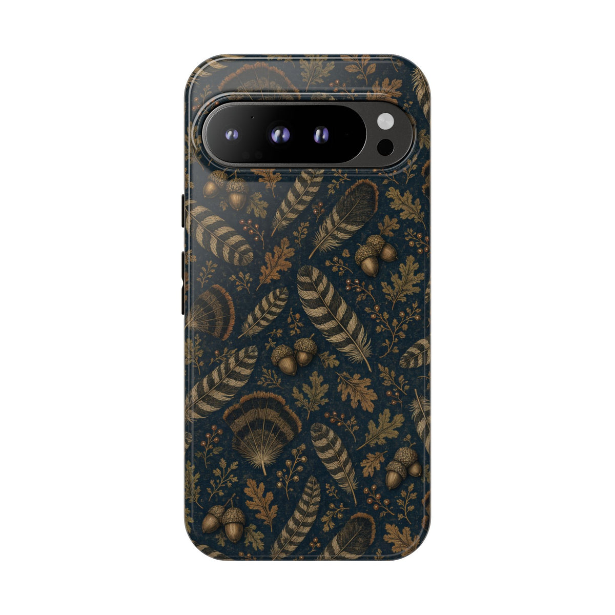 Navy Feathers Tough Case