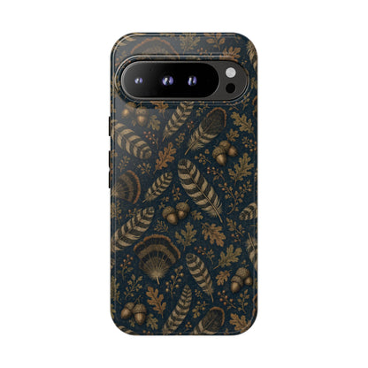 Navy Feathers Tough Case
