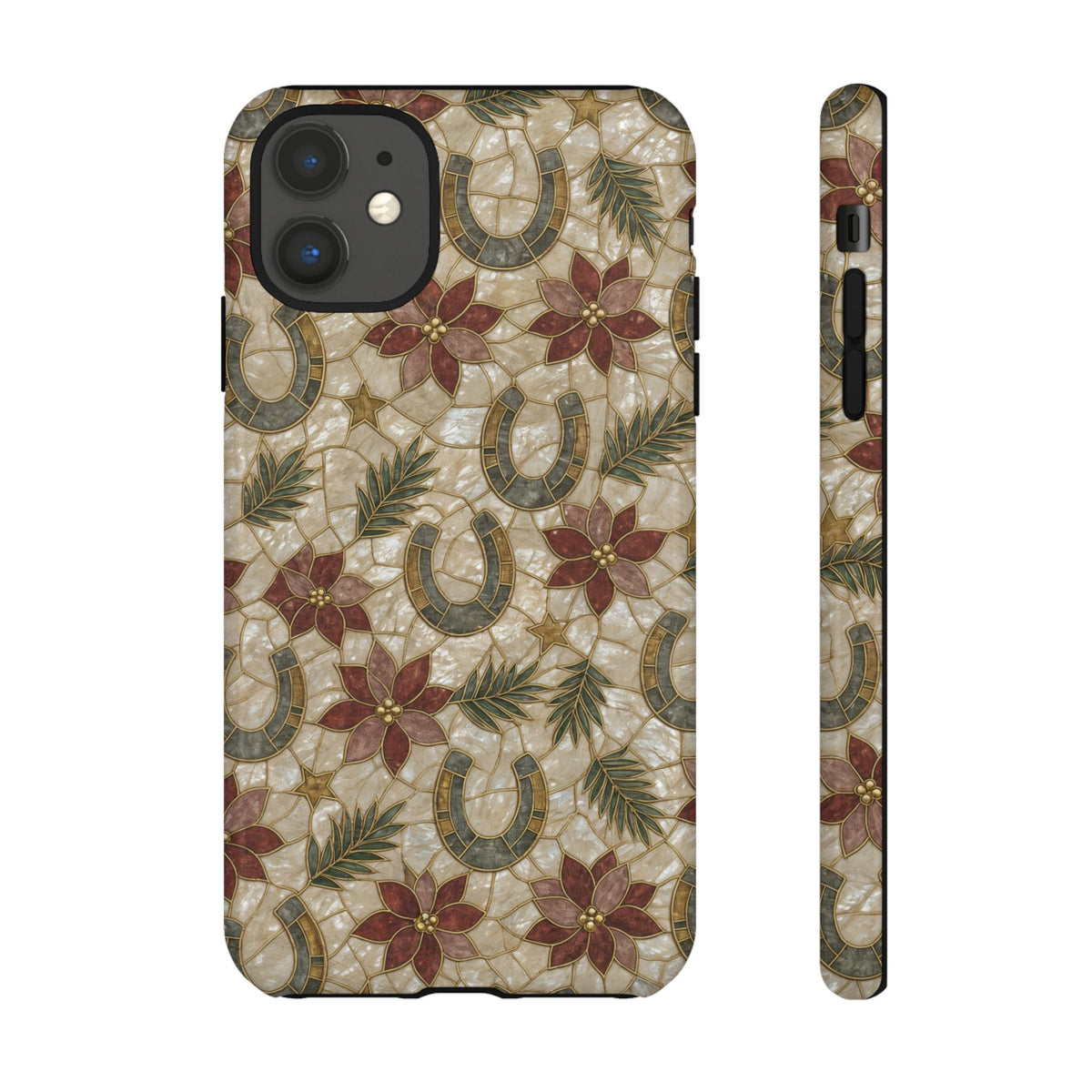 Pearl Horseshoe Poinsettia Tough Case