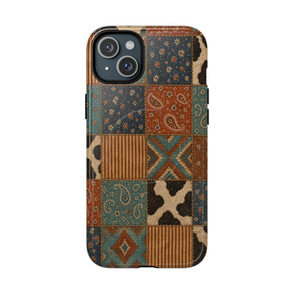 Turquoise Patchwork Magnetic Case