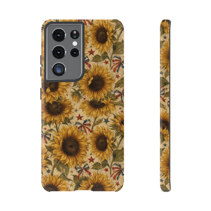 Patriotic Sunflowers Tough Case
