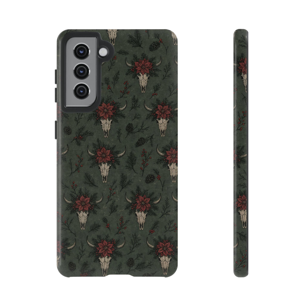 Inked Christmas Skull Tough Case