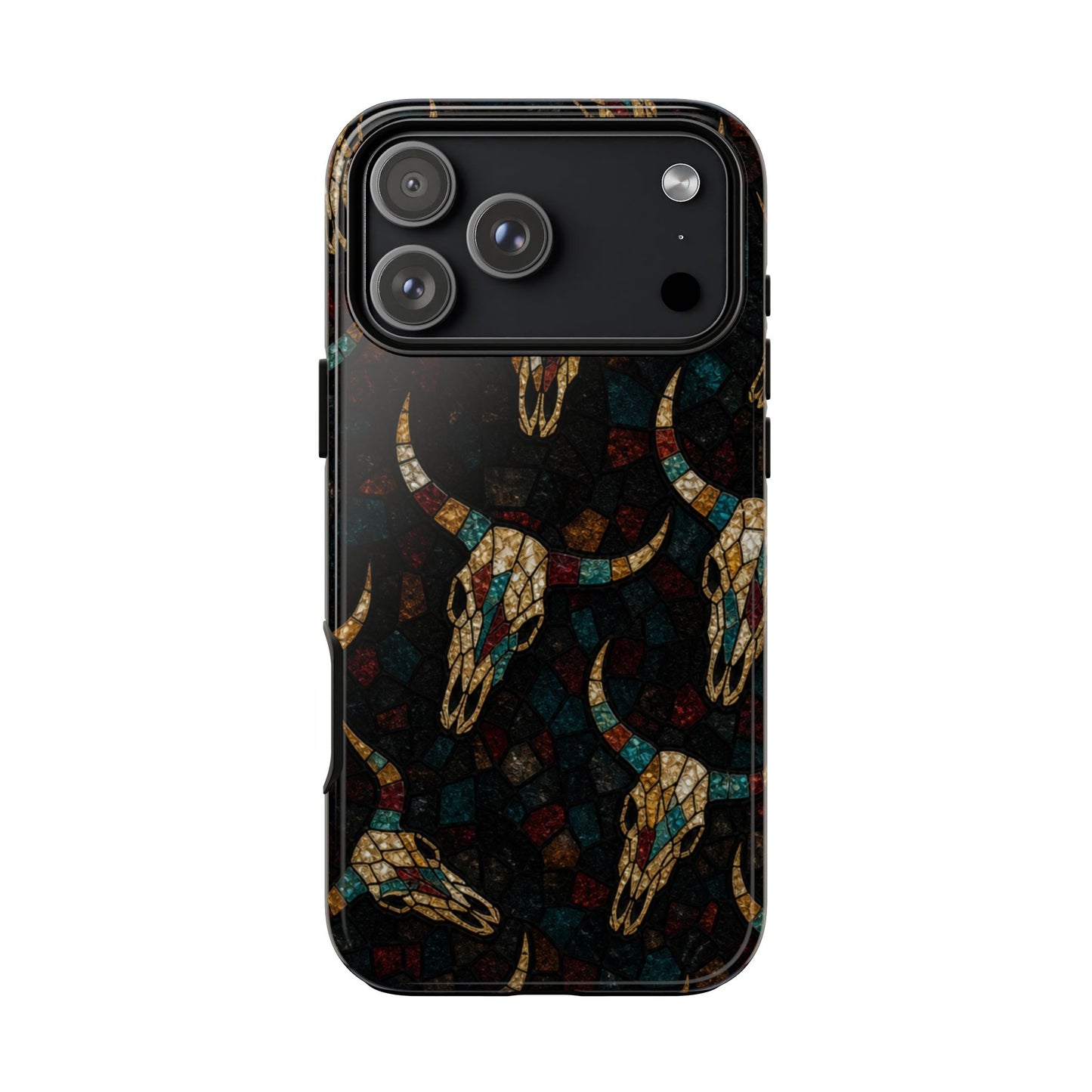 Stained Bull Skull Tough Case