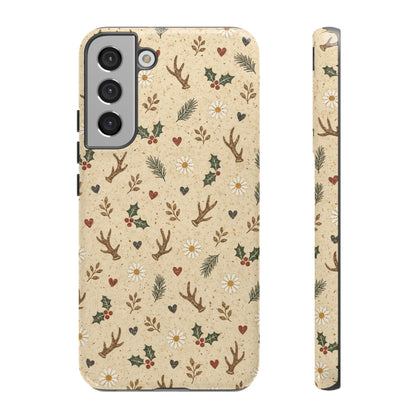 Antler Daisies Christmas Tough Case