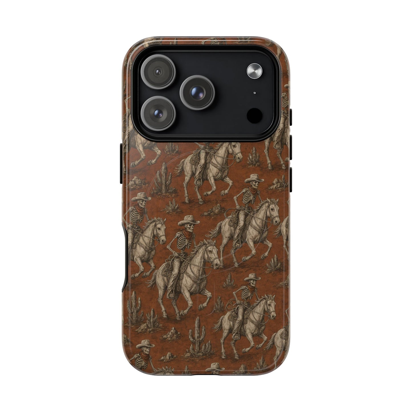 Skeleton Cowboy Ride Magnetic Case
