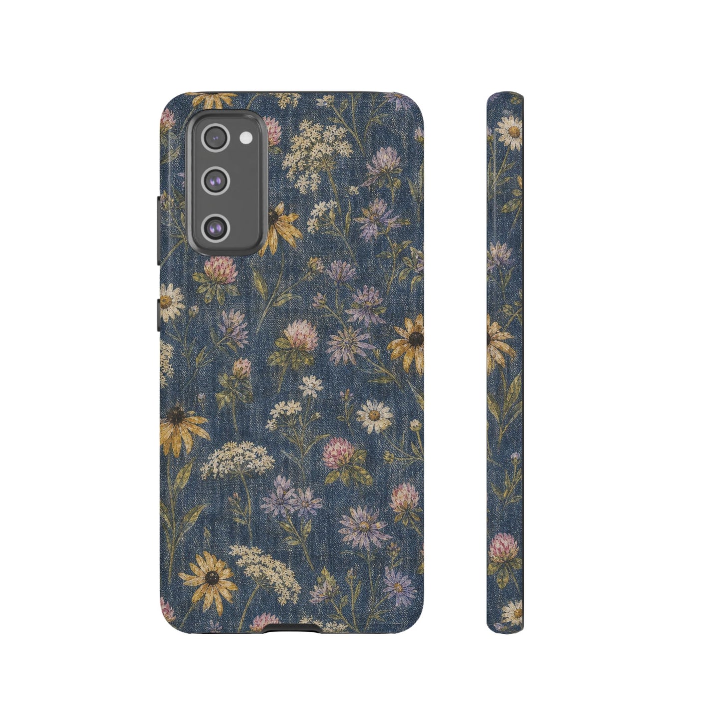 Denim Florals Tough Case