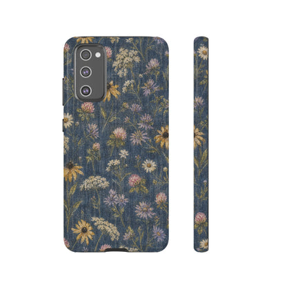 Denim Florals Tough Case