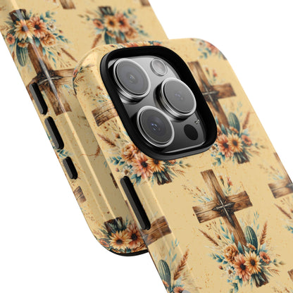 Floral Crosses Tough Case