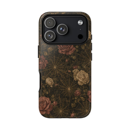 Spiderweb Rose Tough Case