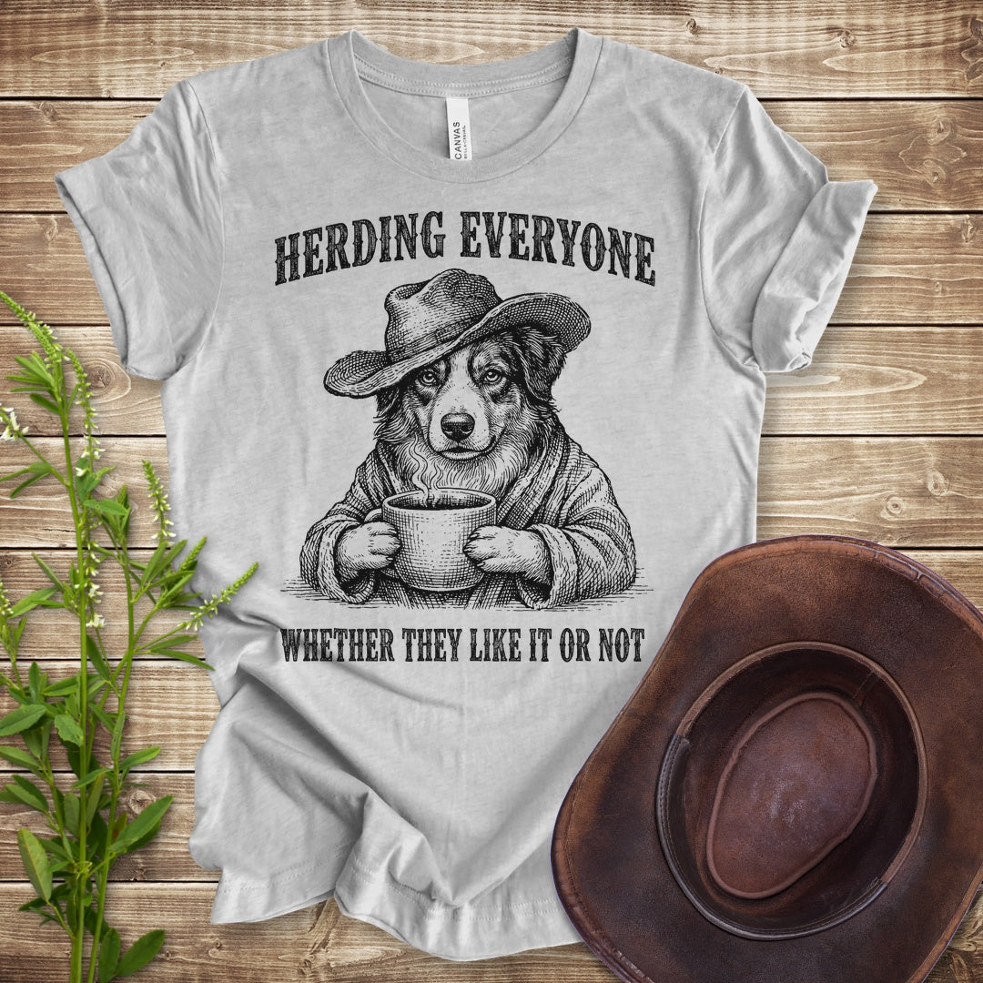 Herding Everyone T Shirt - Athletic Heather