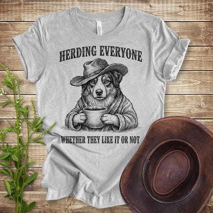 Herding Everyone T Shirt - Athletic Heather
