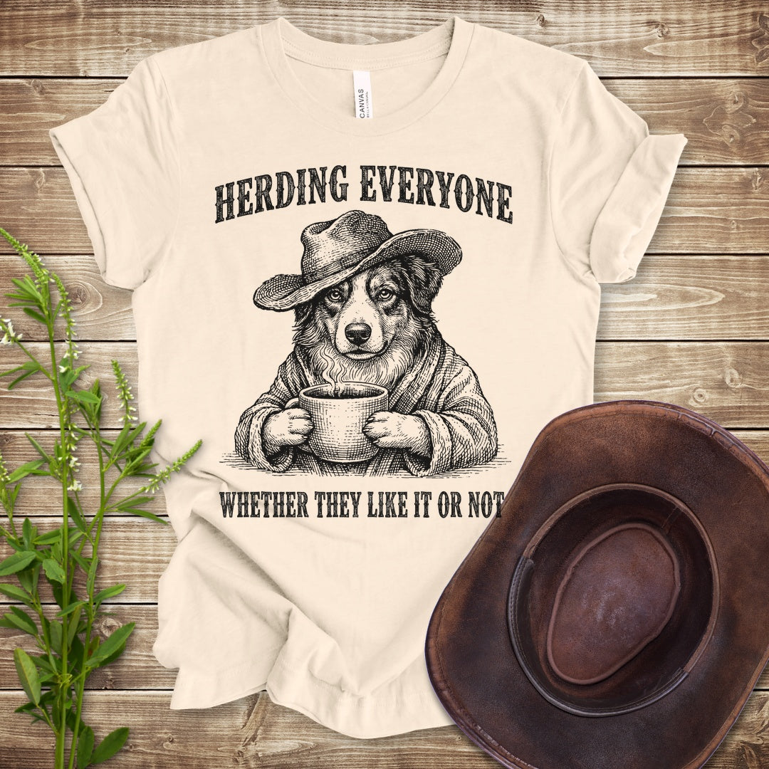 Herding Everyone T Shirt - Natural