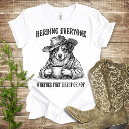 Herding Everyone T Shirt - White