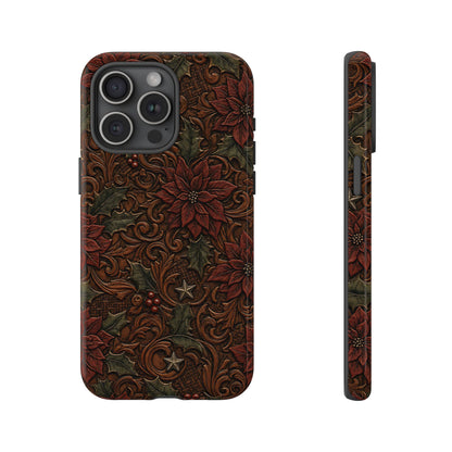 Tooled Poinsettia Tough Case