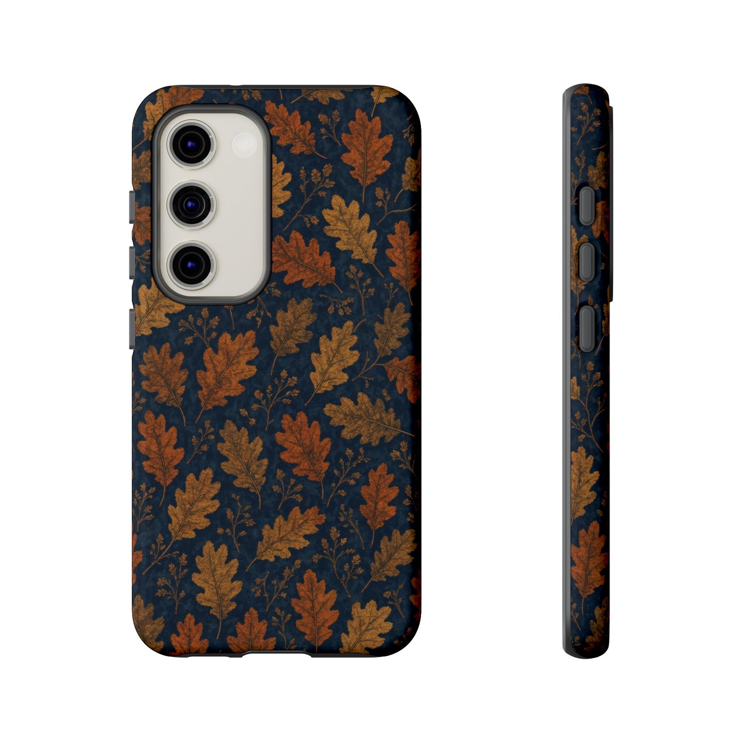 Navy Autumn Leaves Tough Case