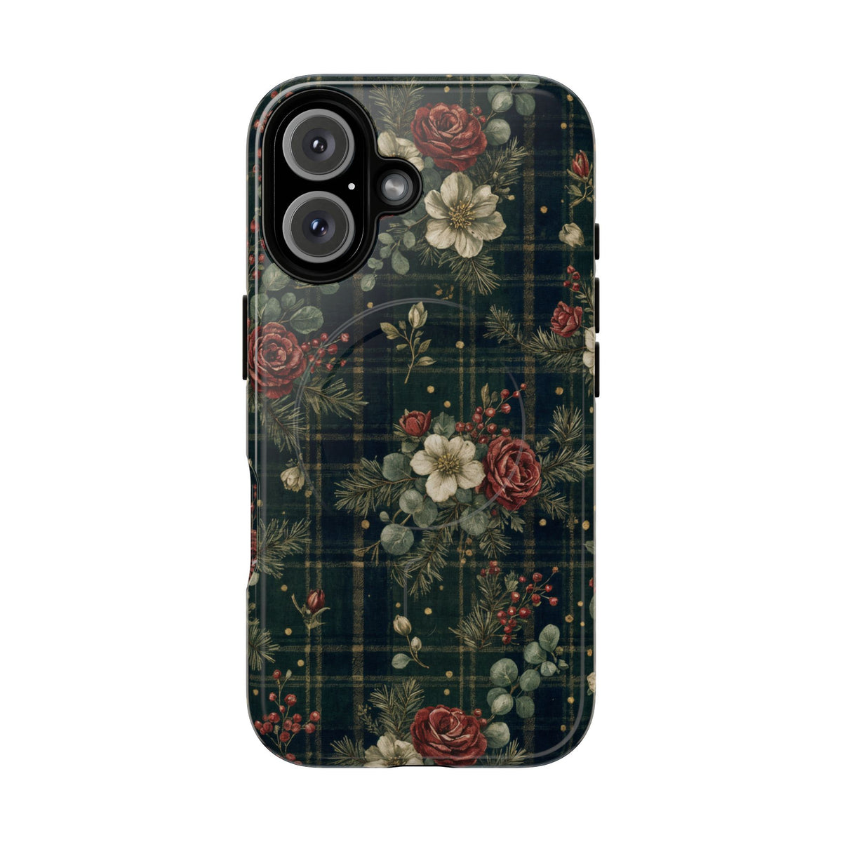 Tartan Roses Magnetic Case