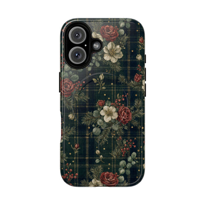 Tartan Roses Magnetic Case