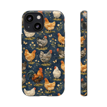 Indigo Chickens Tough Case