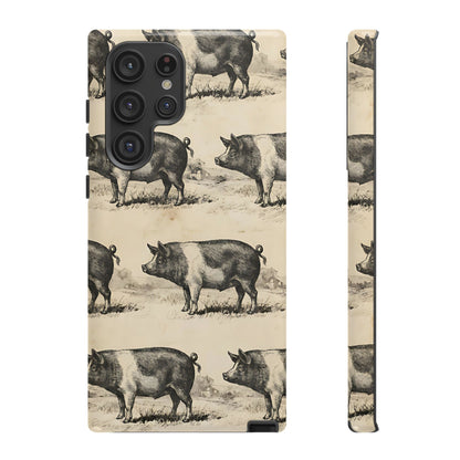 Vintage Pigs Tough Case