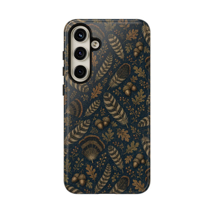 Navy Feathers Tough Case