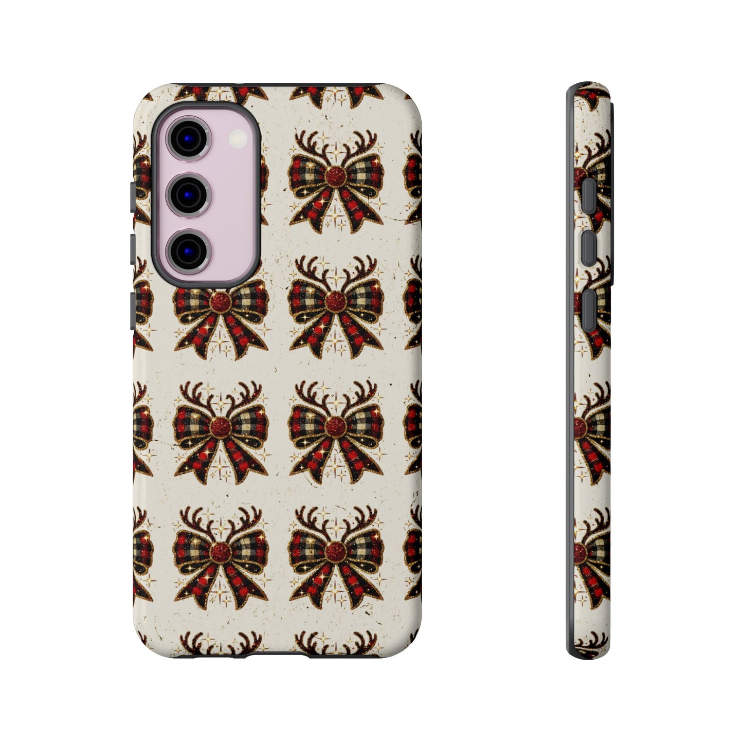 Christmas Antlers + Bows Tough Case