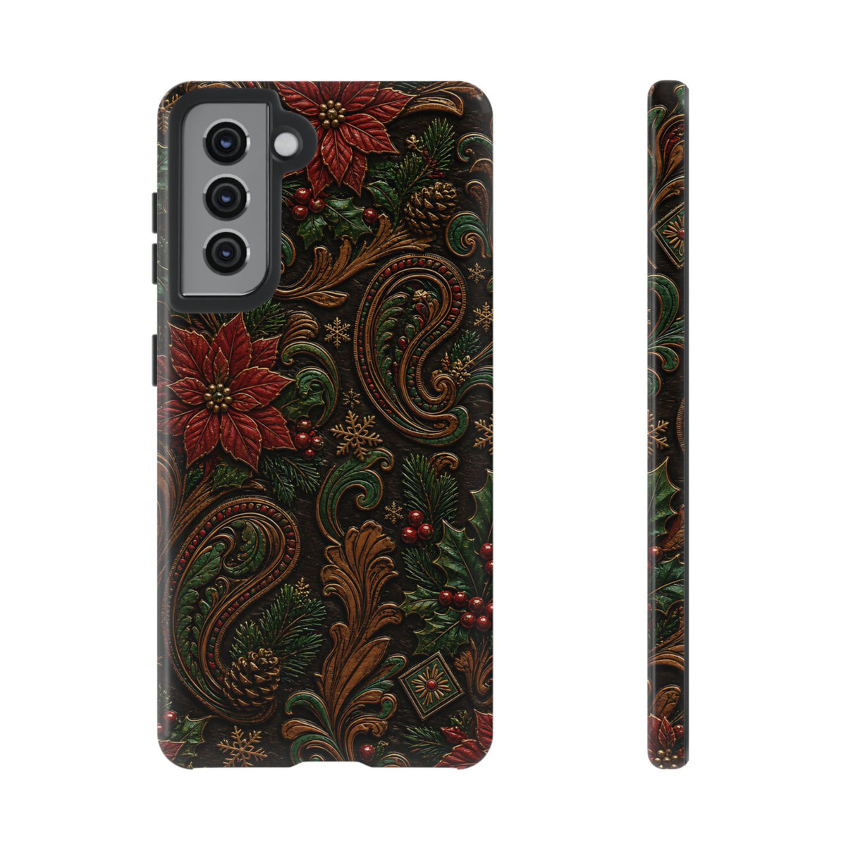 Carved Christmas Paisley Tough Case
