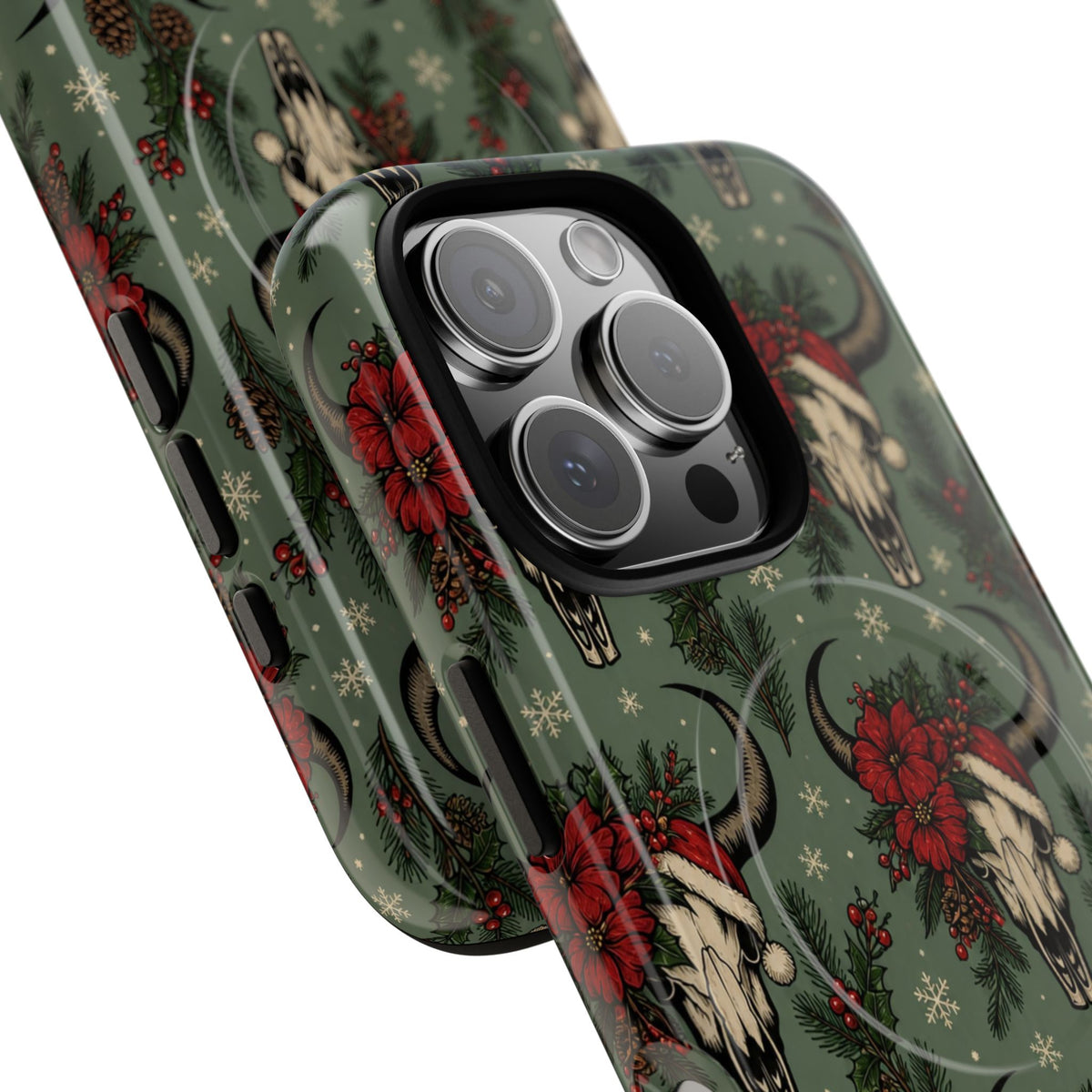 Santa Bull Skulls Magnetic Case