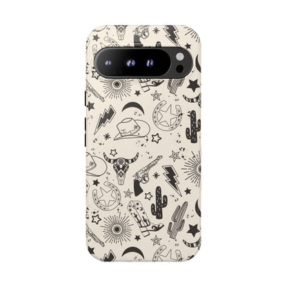 Western Doodles Tough Phone Case