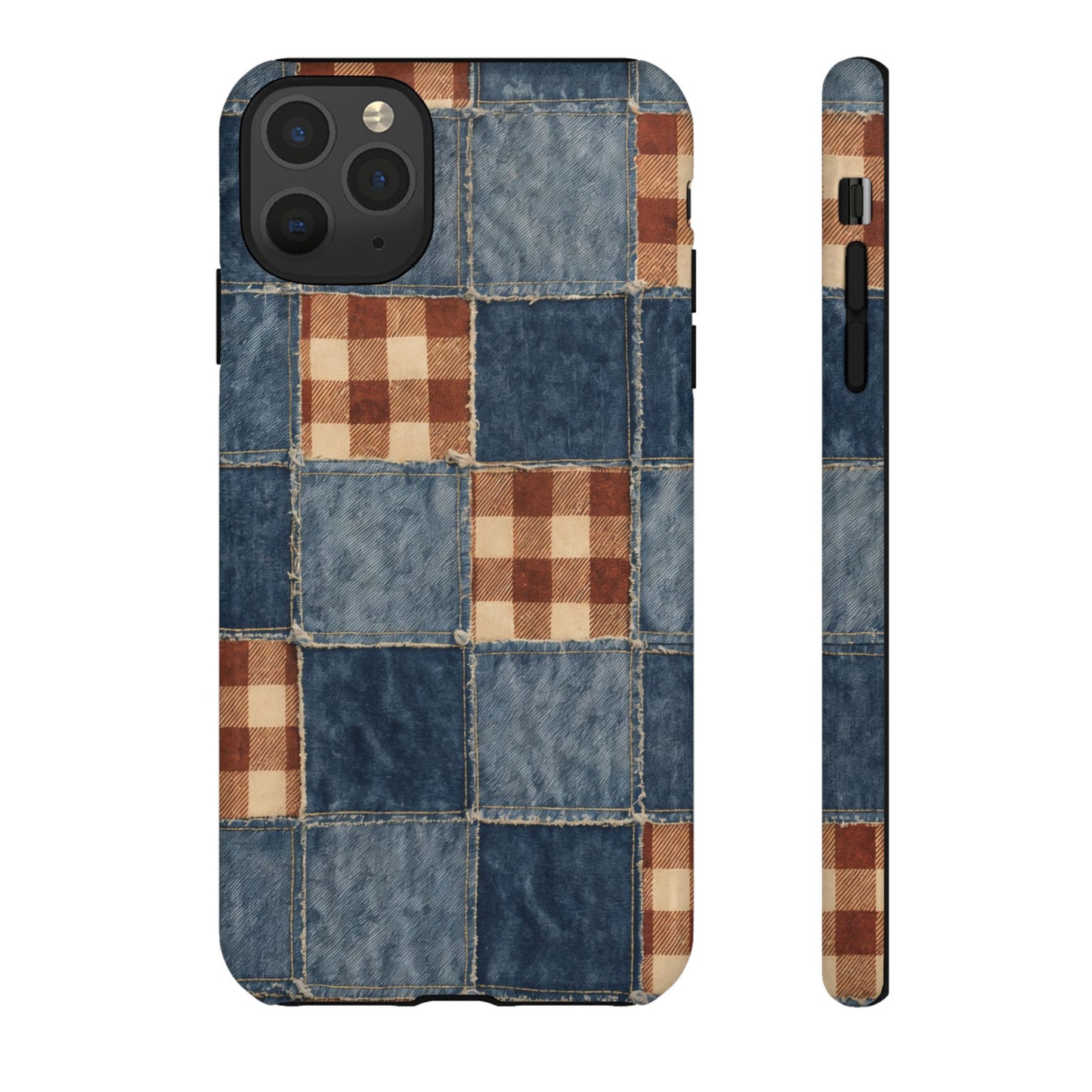 Denim Patchwork Tough Case