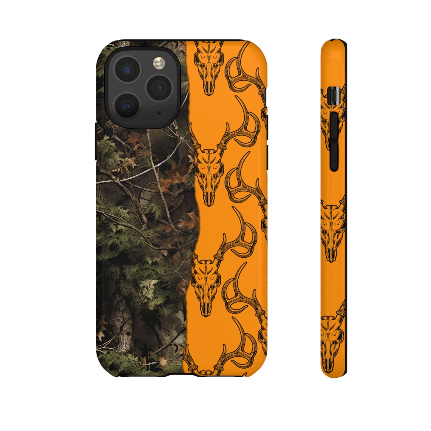 Camo Deer Skulls Orange Tough Case