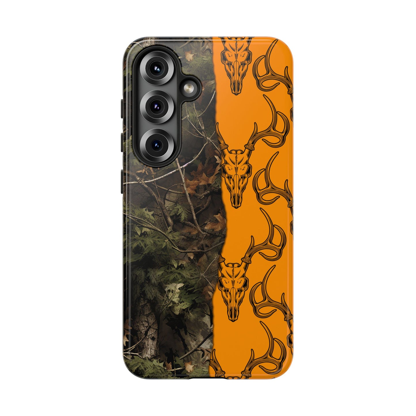 Camo Deer Skulls Orange Tough Case
