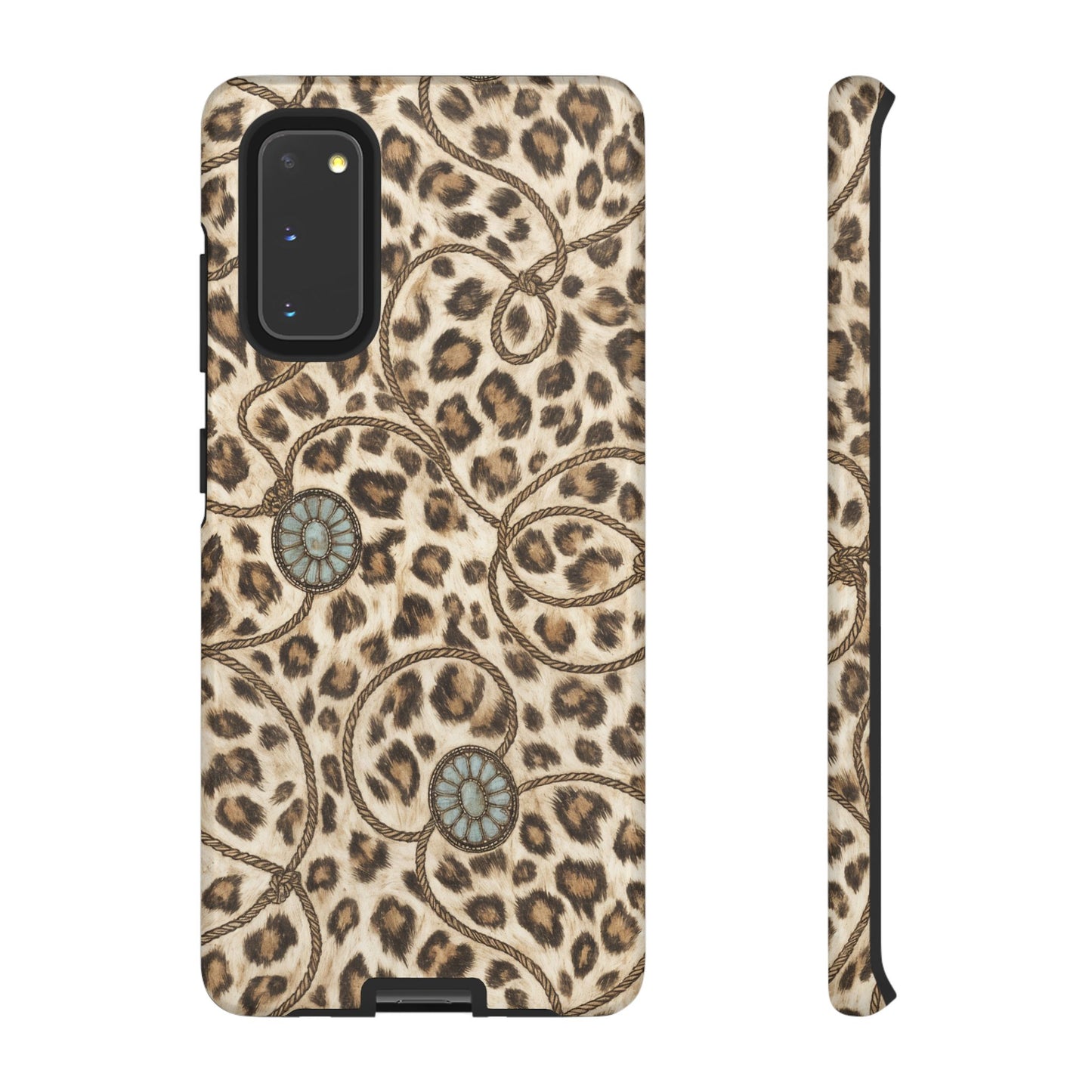 Leopard Rope Conchos Tough Case