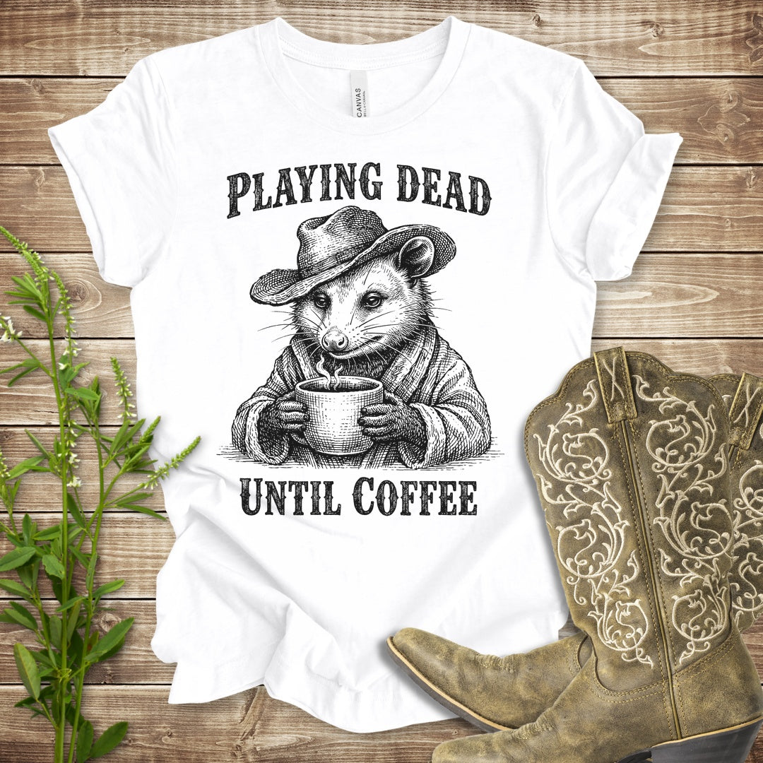 Playing Dead T Shirt - White