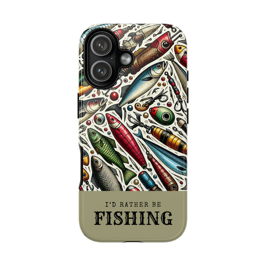 Id Rather Be Fishing Tough Phone Case