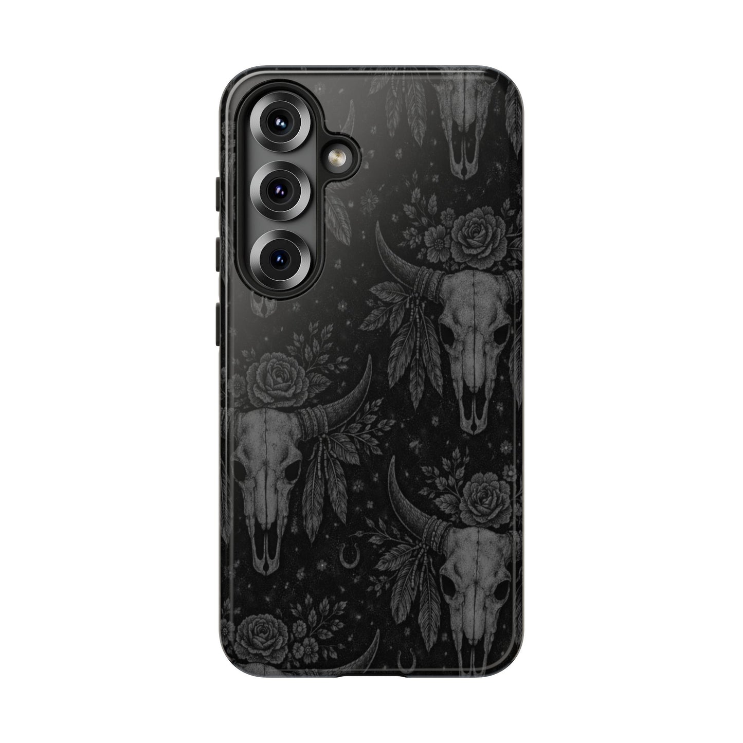 Western Noir Bull Skulls Tough Case