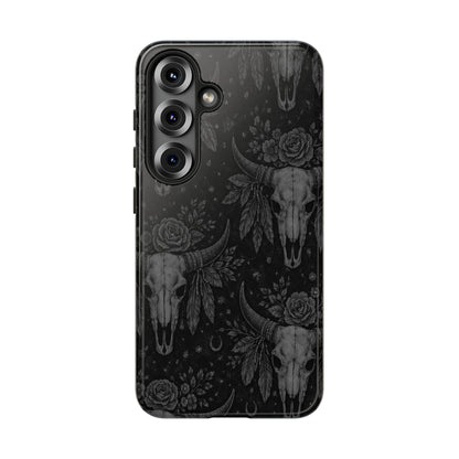 Western Noir Bull Skulls Tough Case