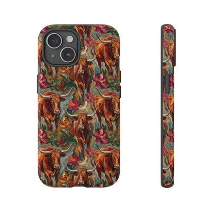Painted Longhorns Tough Case