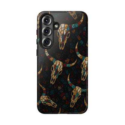 Stained Bull Skull Tough Case