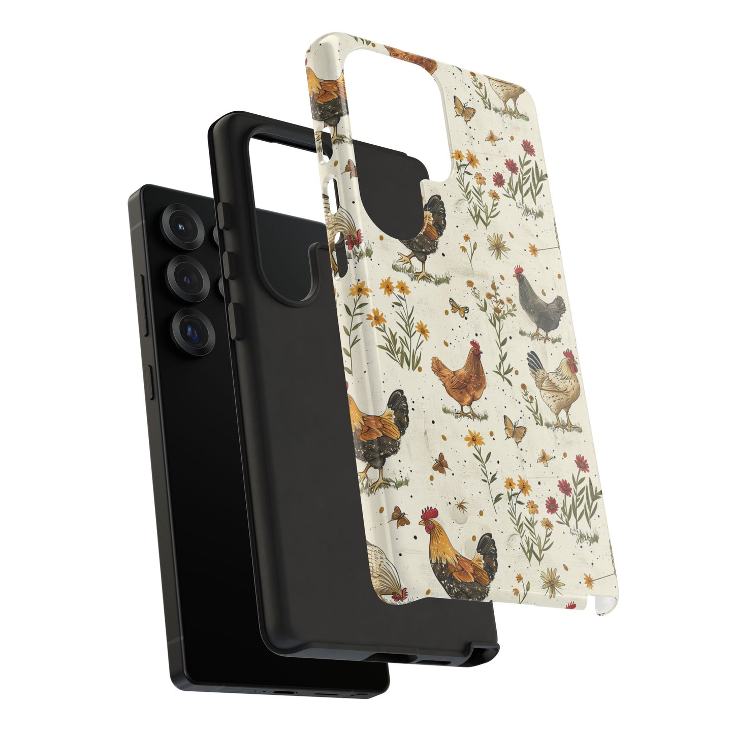 Cottage Core Chickens Tough Case