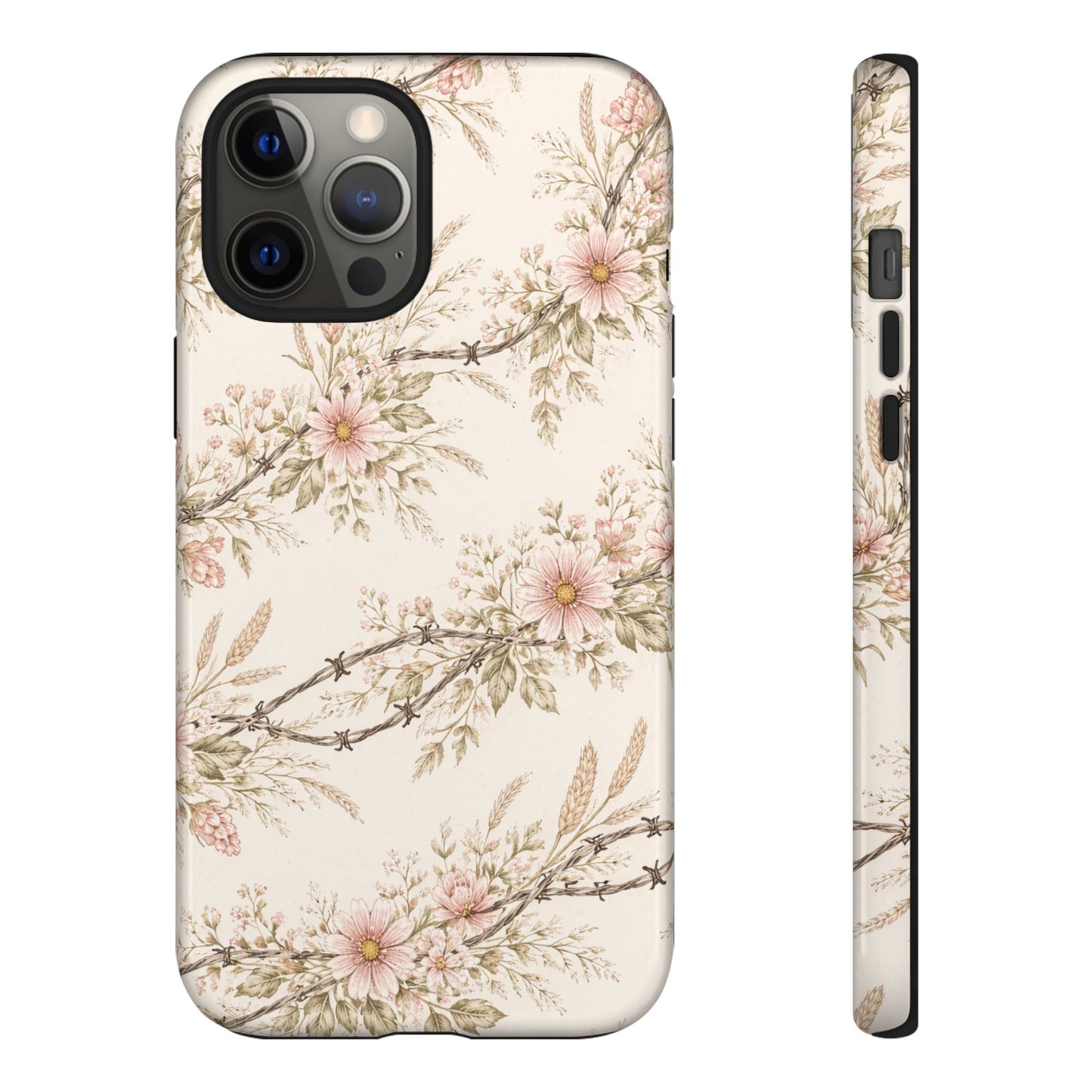 Floral Barbed Wire Tough Case