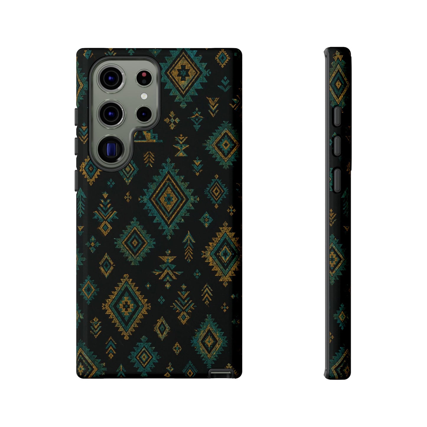 Turquoise Gold Aztec Tough Case