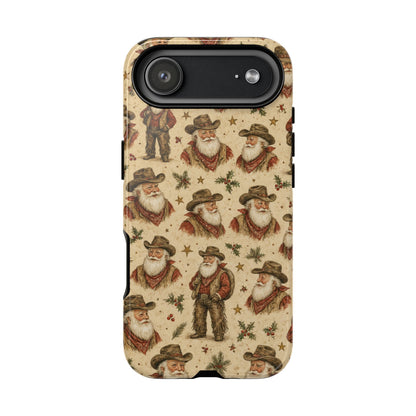 Cowboy Santa Portraits Tough Case
